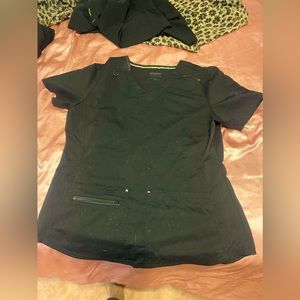 Black scrubs lightly worn